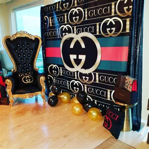 gucci party decorations.